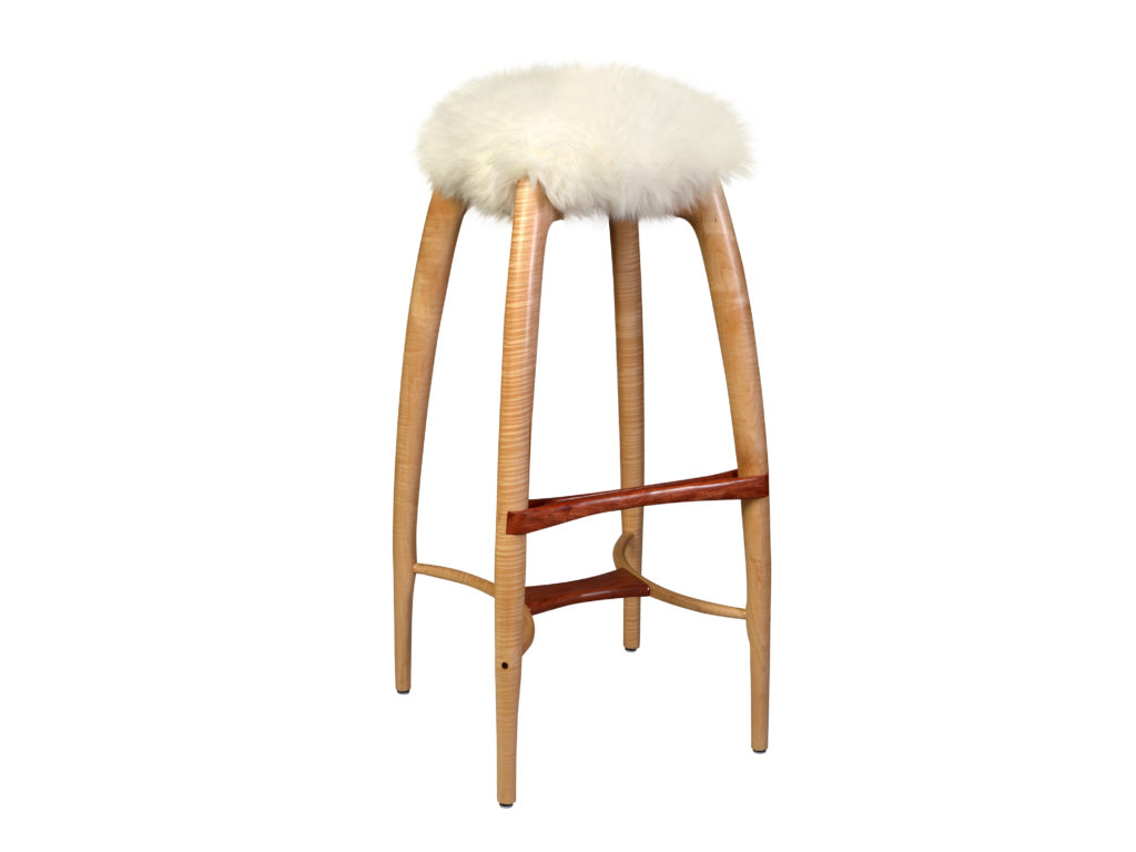 "Tufted Crane" Barstool Nathan Hunter Design